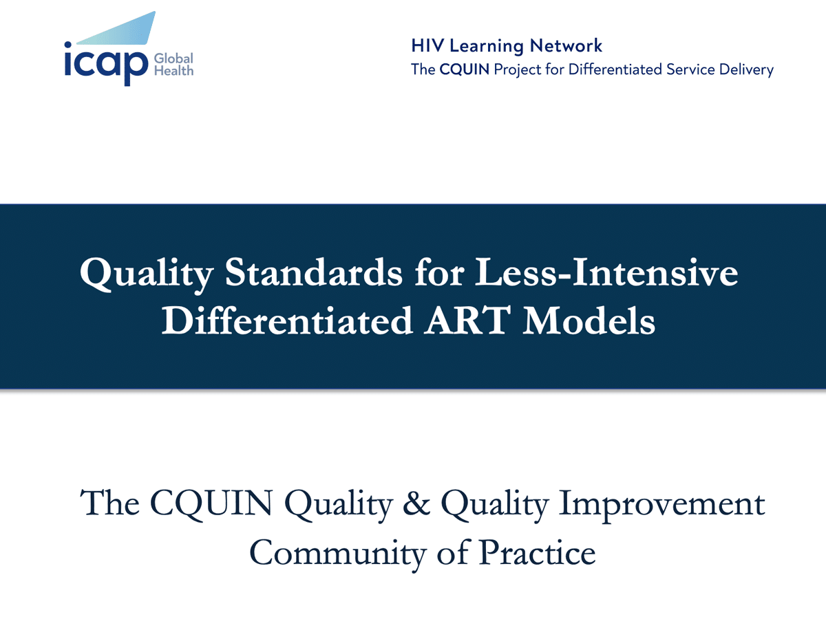DSD Quality Standards Framework